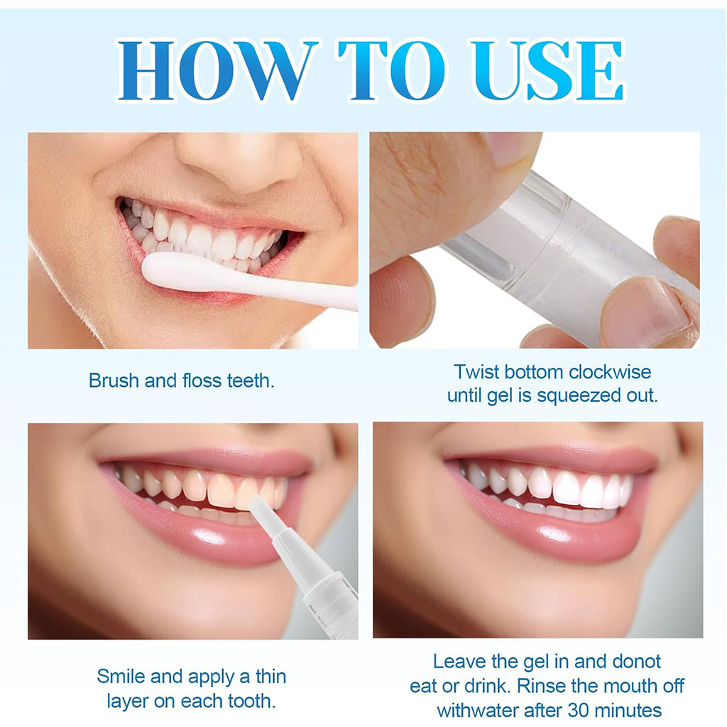 Stylo blanchissant pour les dents